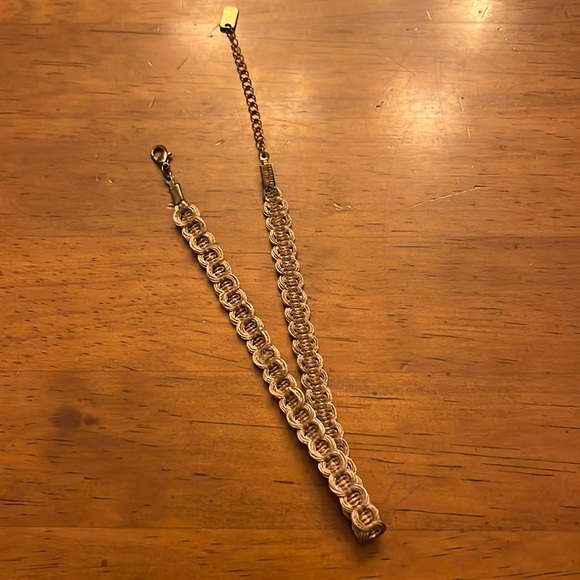 Tan woven choker necklace - Picture 2 of 4